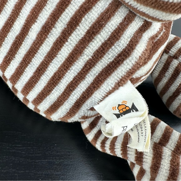 Jellycat Darcy Bunny UK Exclusive Brown Striped Rare Retired Stripes Bashful 12” - Picture 7 of 8